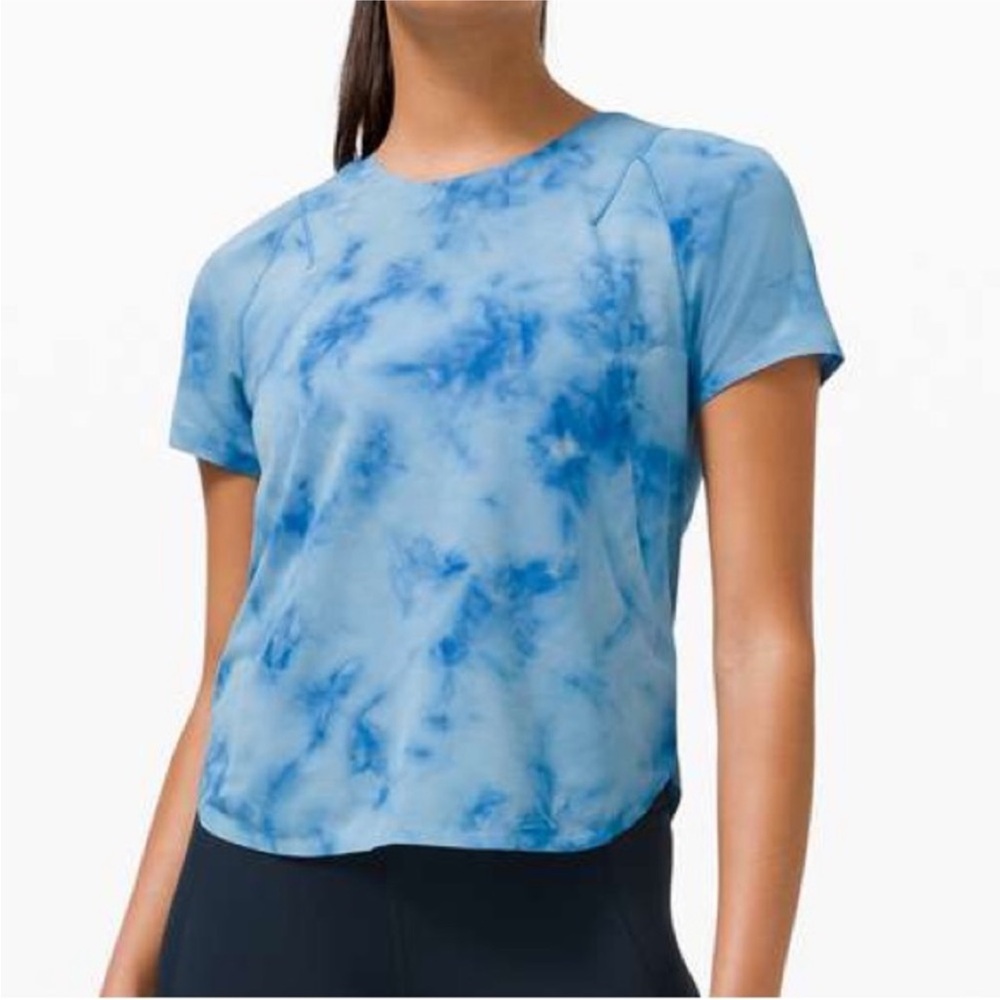 Lululemon Blue Tie Dye Shirt